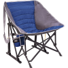 Outdoor Portable Folding Camping Rocking Chair Foldable Heavy Duty Collapsible Lawn Rocker for Adults for Patio; Deck; Porch; Beach; Concert; Sports