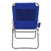 2-Pack 4-Position Oversize Beach Chair; Blue