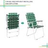 2pcs Folding Beach Chair, Steel Tube, PP Webbing, Bearing 120kg, Outdoor, Camping, BBQ, Beach, Travel, Picnic, Festival RT